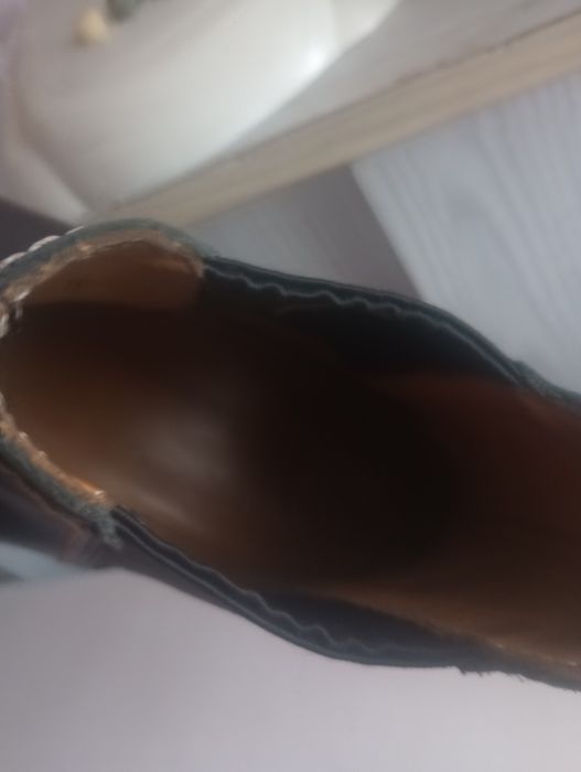 Botki czarne 41 firmy Gant skórzane