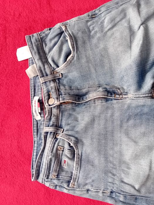 #Tommy Jeans spodnie jeansowe dżinsowe niebieskie M