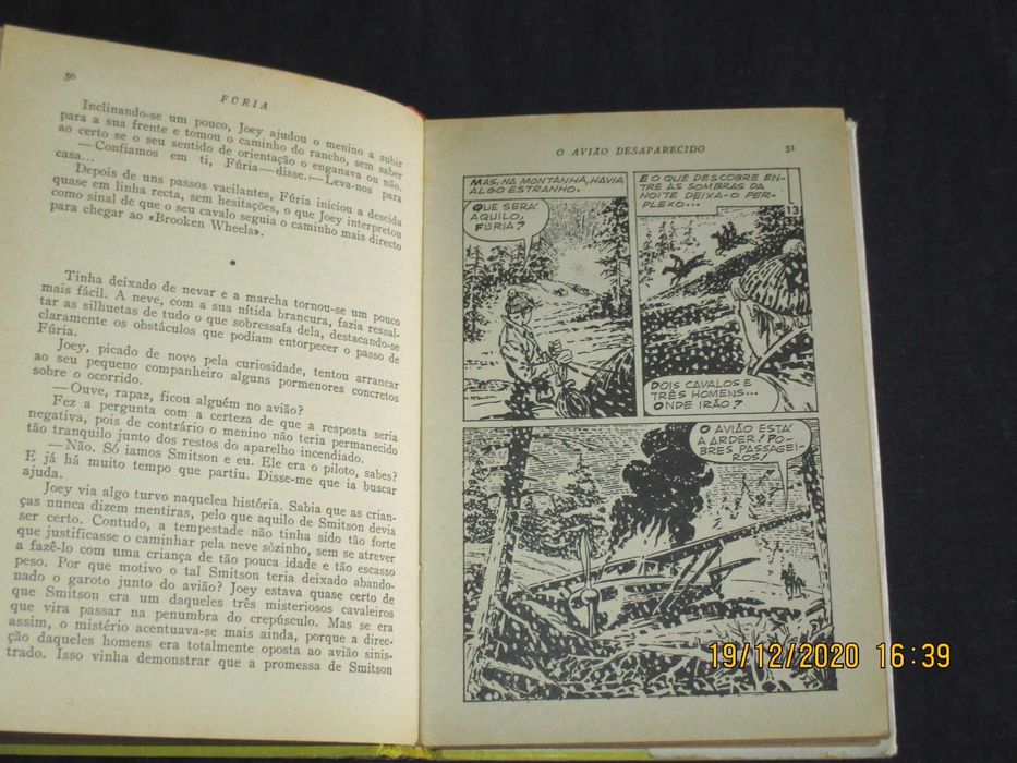 Livro Fúria O Avião Desaparecido Heróis Ibis 1ª edição 1965