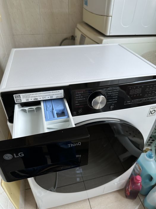 Máquina de Lavar LG ThinQ 9kg | TurboWash 39 | Classe A | Wi-Fi