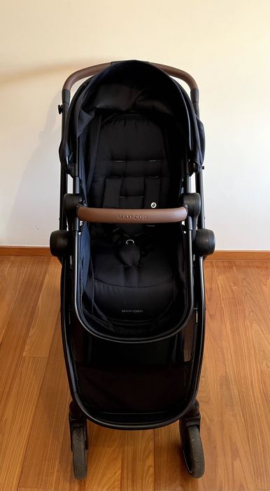 Trio Maxi Cozi 3 Essential Graphite Conversível (Carrinho + Cadeira Pebble 360 Pro+ (com adaptadores)+Base FamilyFix 360).Pode ser vendido em separado