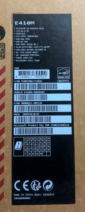 Computador USUS 4010M