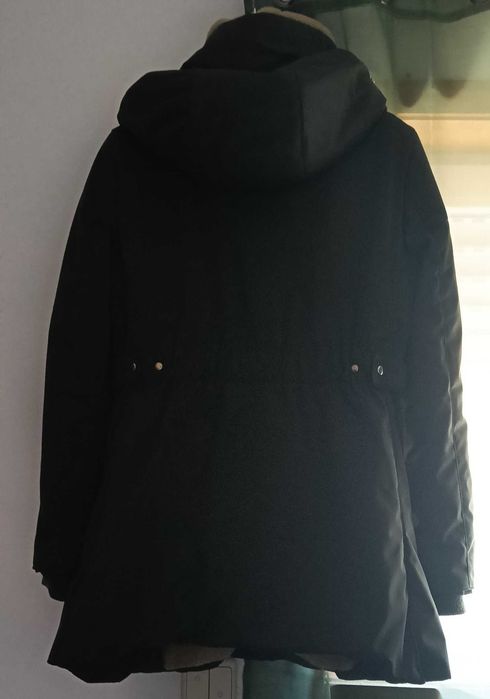 Parka / Casaco de Inverno Zara Verde com Forro em Pelo - Novo (XL)