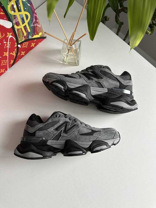 ХУТРО! New Balance 9060 Grey Black Fur 37 38 39 40 41 42 43 44 45 46