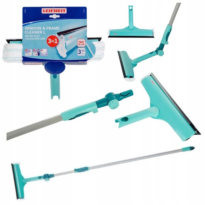 Teleskopowa Myjka Do Okien Szyb Z Ruchomymi Przegubami | Leifheit
