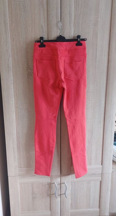 Spodnie materiałowe dopasowane wysoki stan S 36 H&M