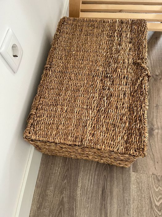 Cesto seagrass com tampa zara home novos