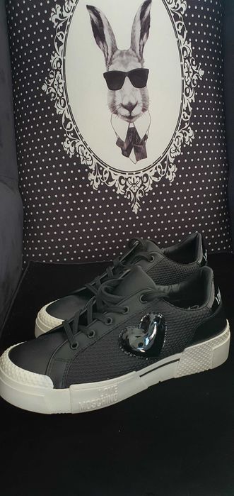 Śliczne buty Love Moschino czarne rozmiar 41 nowe oryginalne