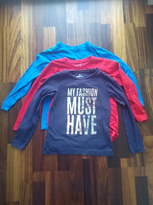 Koszulki dziecięce z długim rękawem rozm.  134/140