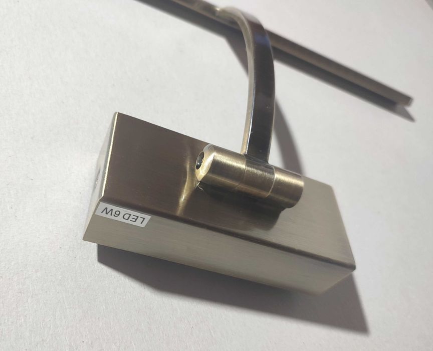 Kinkiet platyna nowoczesna lampa LED nad obraz lustro oświetlenie