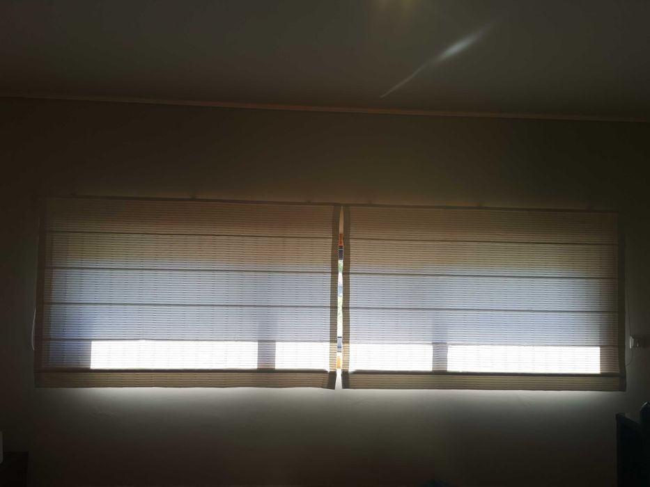 Cortinados em tecido com novos