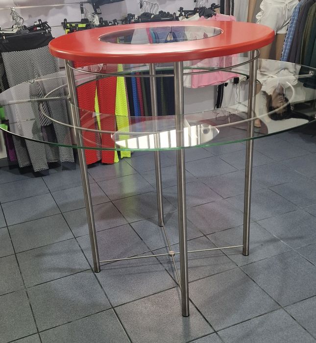Mesa de vidro para loja