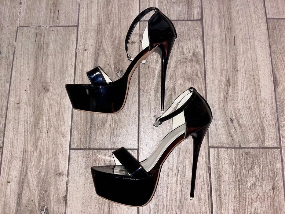 62/ Nowe OD RĘKI 40 buty obcasy 17 cm szpilki sandały 36-46
