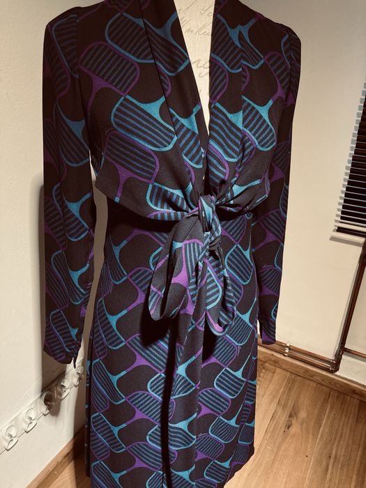 GUCCI Silk Dress 2005 Salvador Dali Archive Vintage Stan Sklepowy XS/S