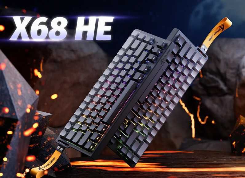 ‼️NEW‼️Attack Shark X68 HE‼️Магнитная 8K клавиатура‼️ФОП‼️Гарантия‼️