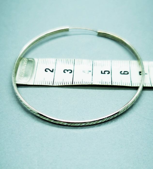 Kolczyki srebrne 925, duże koła, grawerowane