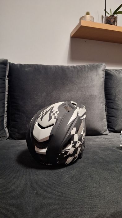 Kask Full face czarno-Biały
