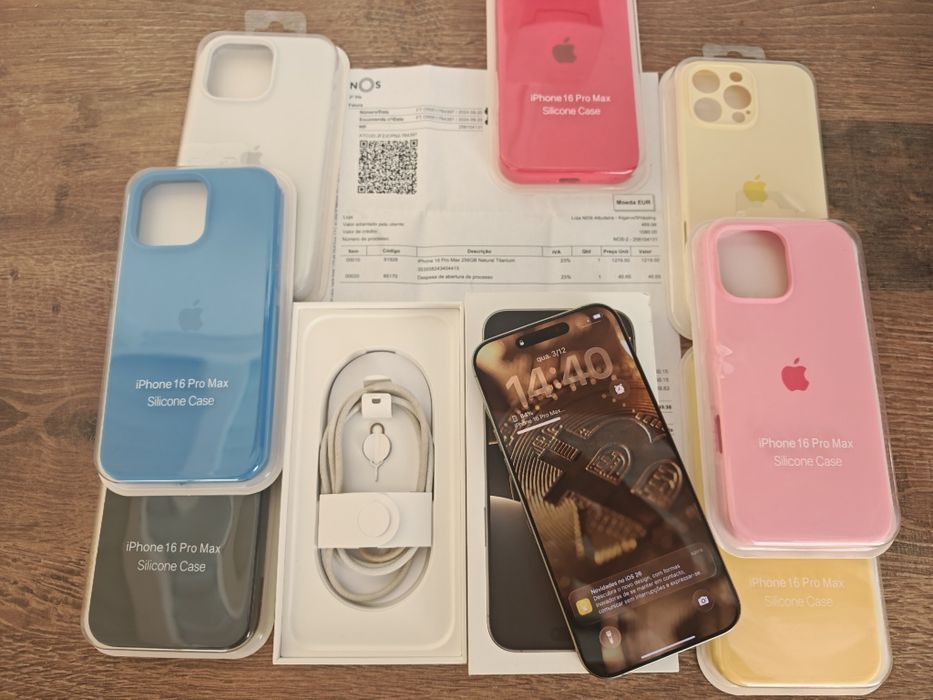 iPhone 16 Pro Max 6.9" Natural  Titanium Seminovo C/Garantia Aceito Re