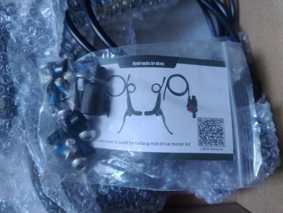 Zestaw hamulcow hydraulicznych Bafang z czujnikami hamulce hydrauliczn