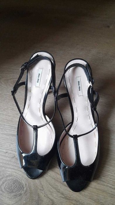 Sandálias salto alto Miu Miu