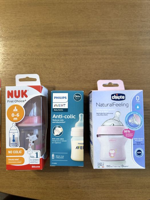 Chicco Philips Avent Anticolic Nuk пляшечка для годування