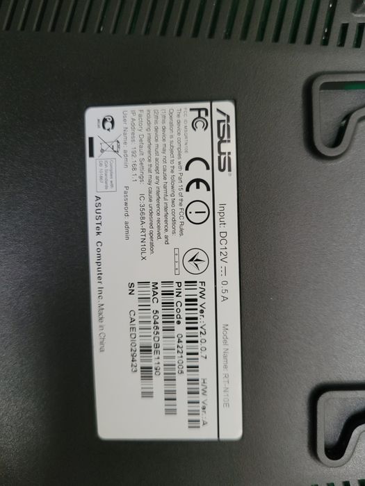 Router Asus  RT-N10E
