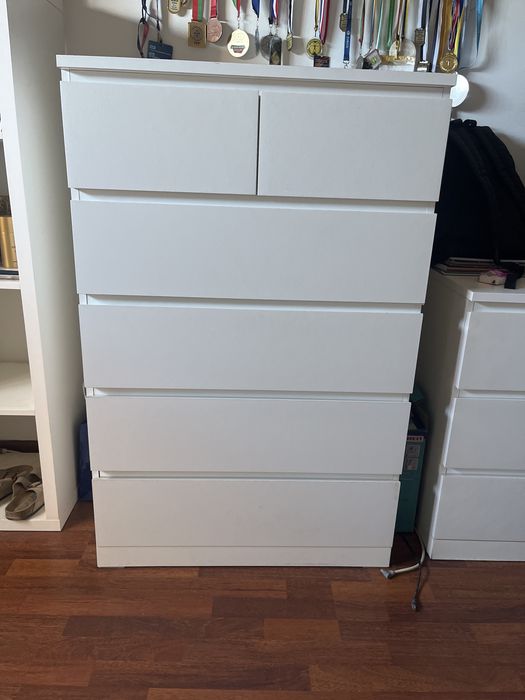 comoda MALM IKEA 6 gavetas 80x23cm