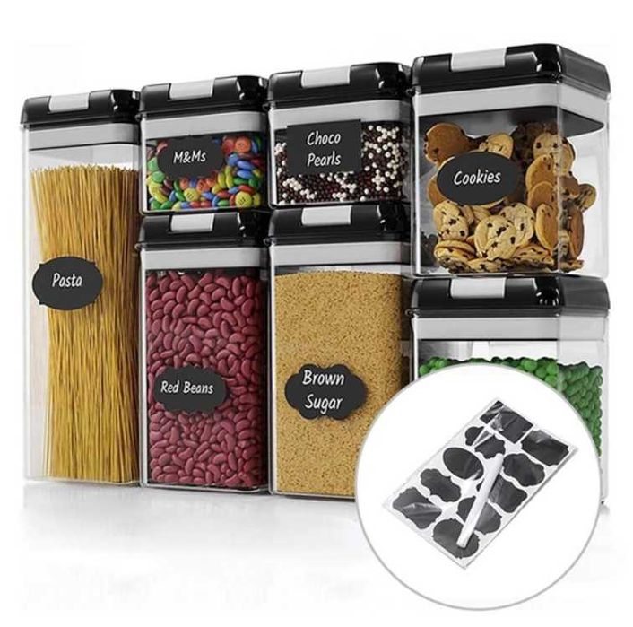 Набір контейнерів для сипучих Органайзер для кухні Диспенсер для круп