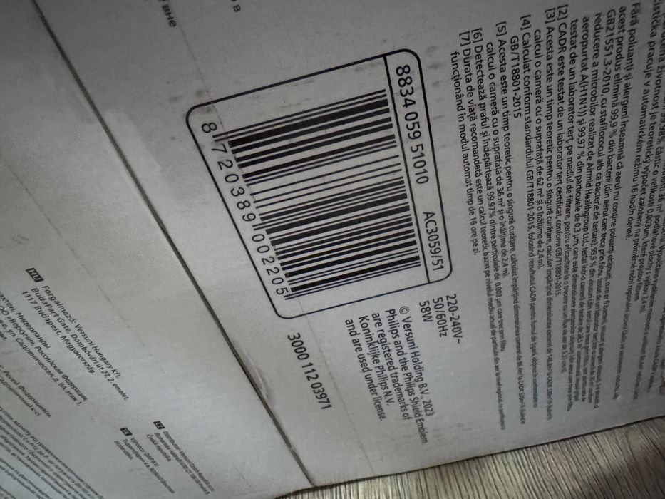 Oczyszczacz powietrza Philips AC3059/51