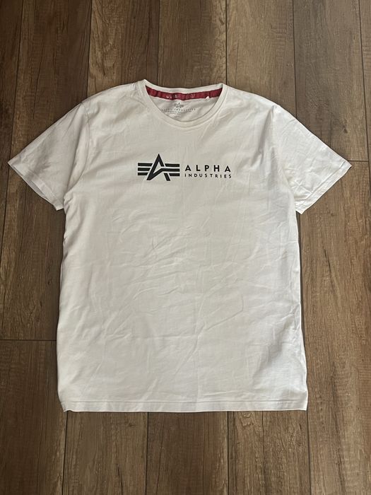 Футболка Alpha Industries Basic Logo White (Оригінал)