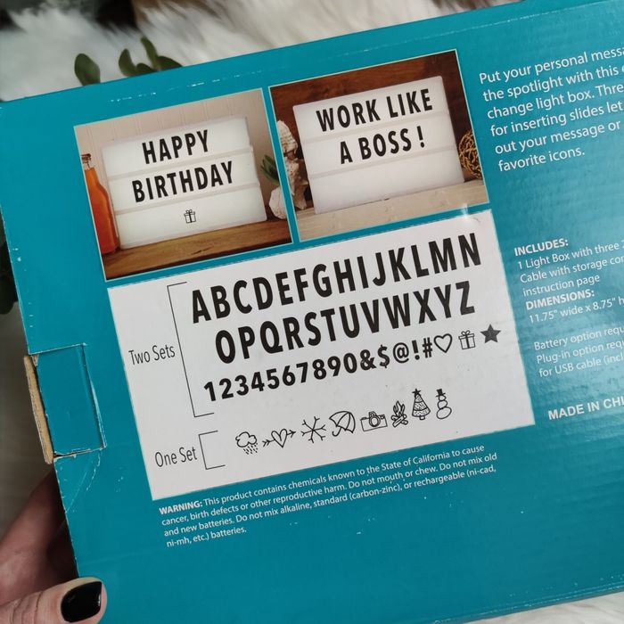 Ночник, лайтбокс