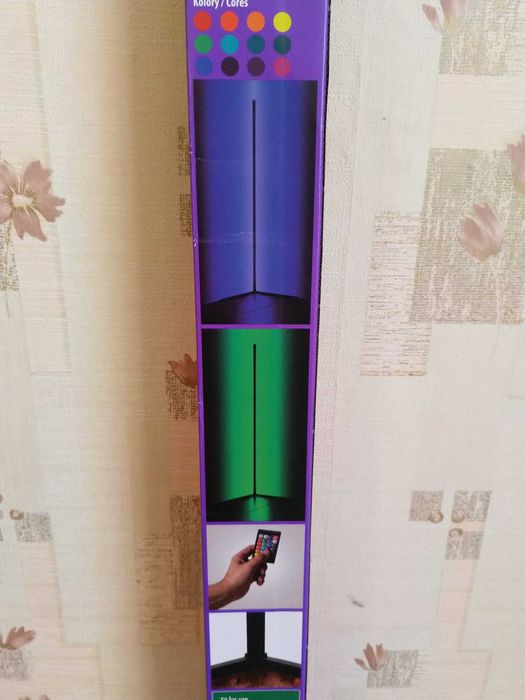 NAJTANIEJ Podłogowa Lampa Narożna z Pilotem RGB