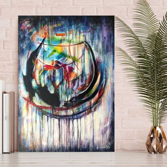 Obraz abstrakcyjny „Resistance”, 100×70 cm