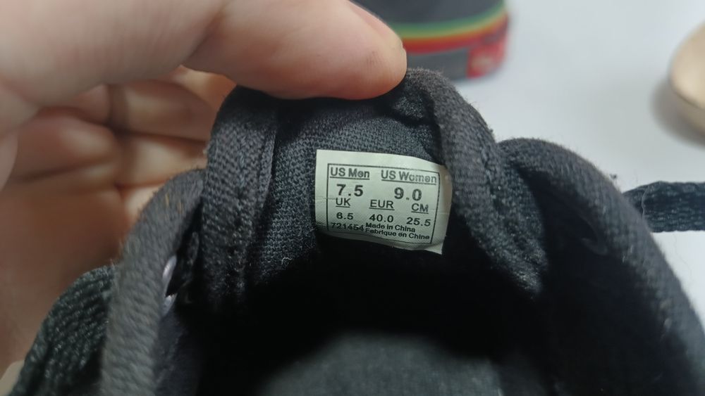 Кеди Vans Authentic (Rasta) Black, 40 розмір