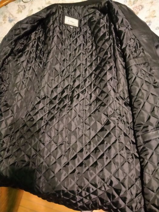 Кожаное мужское пальто класса люкс