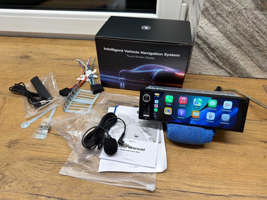 radio 1 din samochodowe android auto,carplay bezprzewodowy