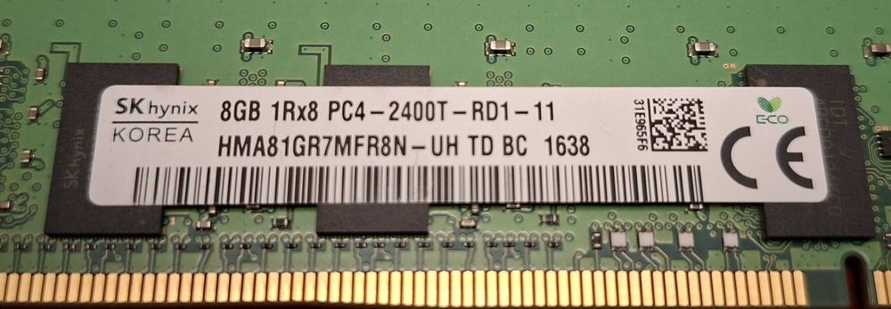 Serwerowa Pamięć SK hynix 8GB DDR4 ECC RDIMM 2400MHz