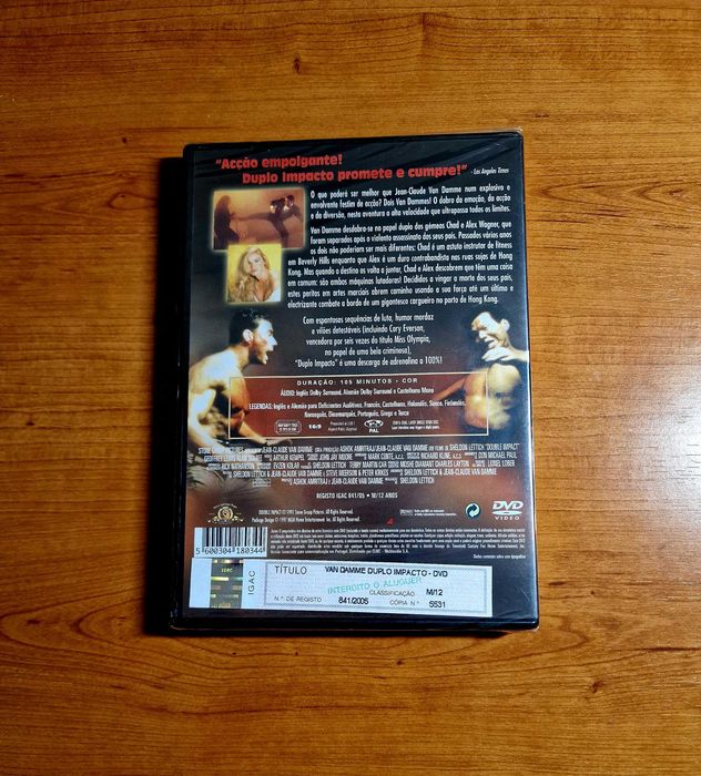 DUPLO IMPACTO Jean Claude Van Damme/Bolo Yeung/Cory Everson NOVO/SELAD