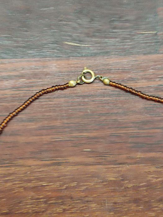 Delikatny ręcznie wykonany naszyjnik handmade retro vintage boho