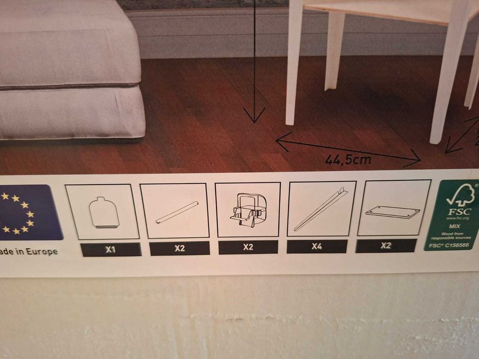 Nowa klatka dla ptaków Zolux M na nogach z półką i akcesoriami