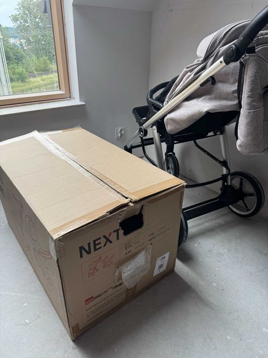 Espiro wózek 2w1 Next melange Pink 08