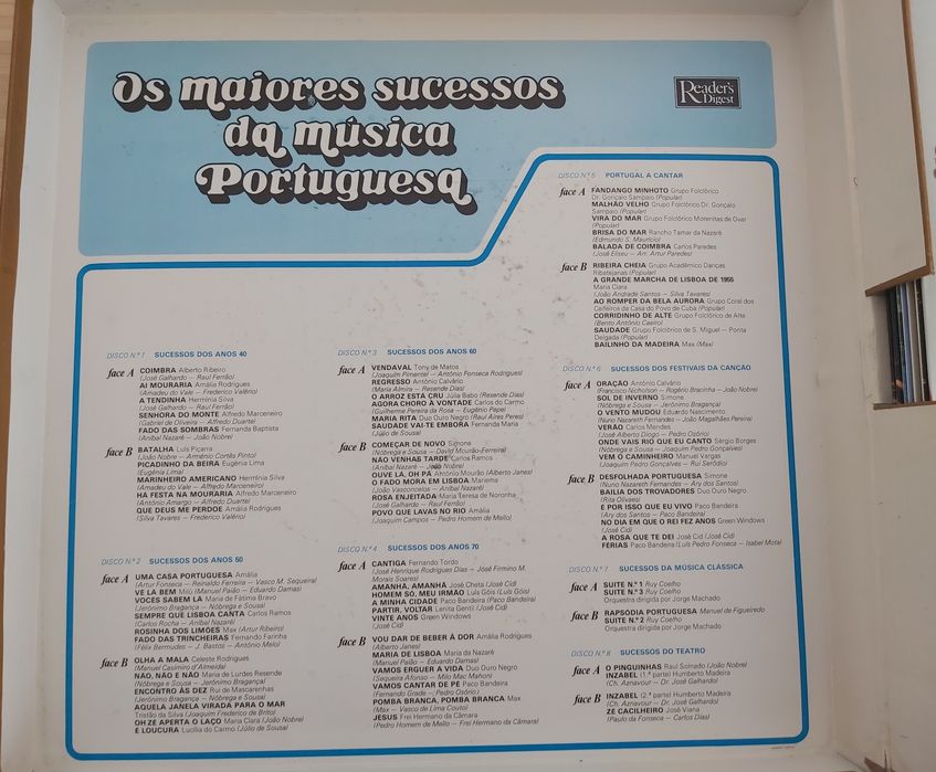 Os maiores sucessos da música portuguesa