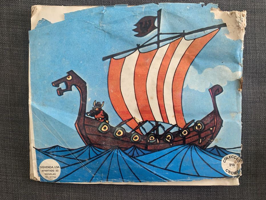 Caderneta de Cromos Vintage o Viking de 1975