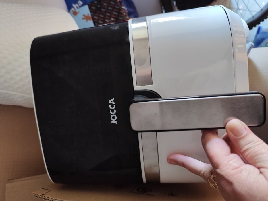 Cesto para air fryer, branca, novo