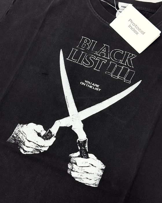 Футболка Protocol Index t-shirt project g/r oversized black blacklist washed чорна M L