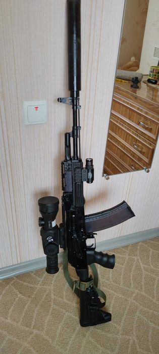 Планка пикатинни на АК74 АК47 Сталь Супер довга 212 мм