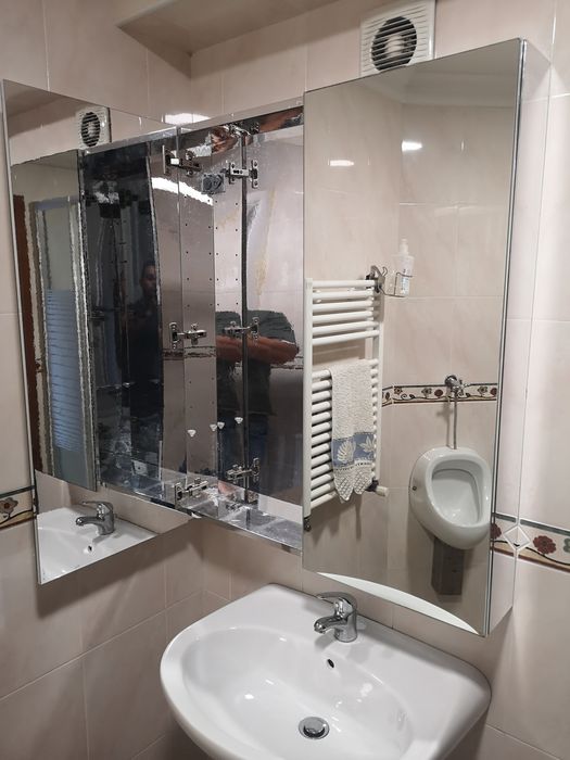 Armario espelado  com portas wc