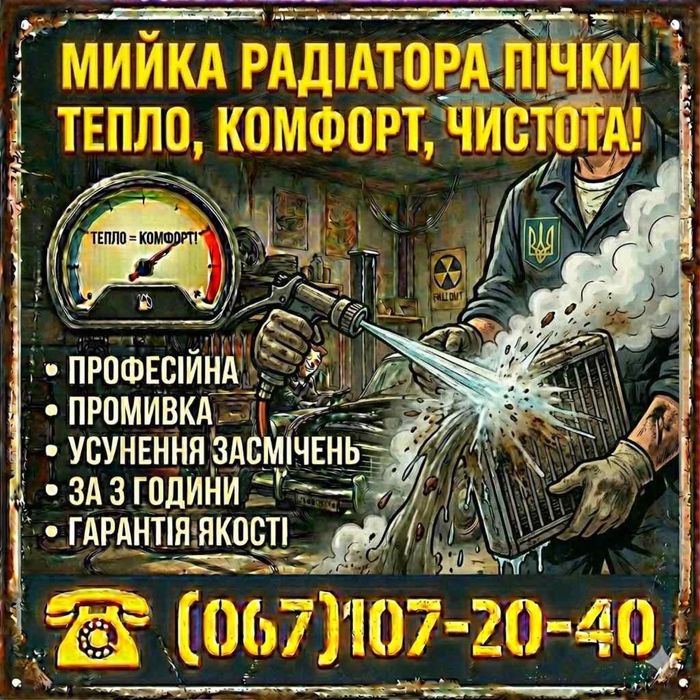 Сервіс ГБО, ТО, діагностика. Промивка, чистка радіатора пічки.