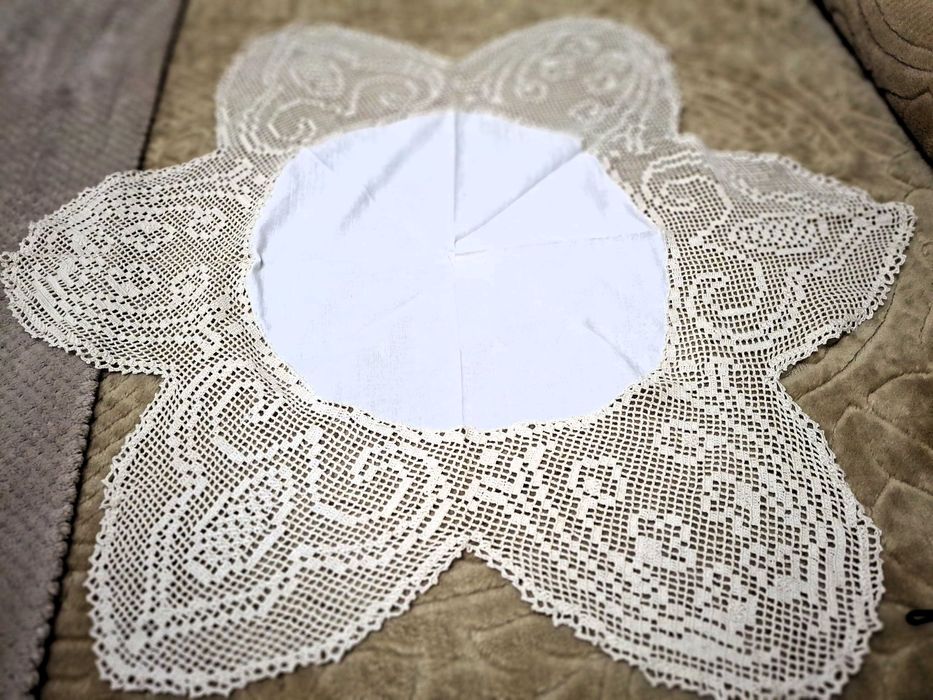 Toalhas em renda e tecido