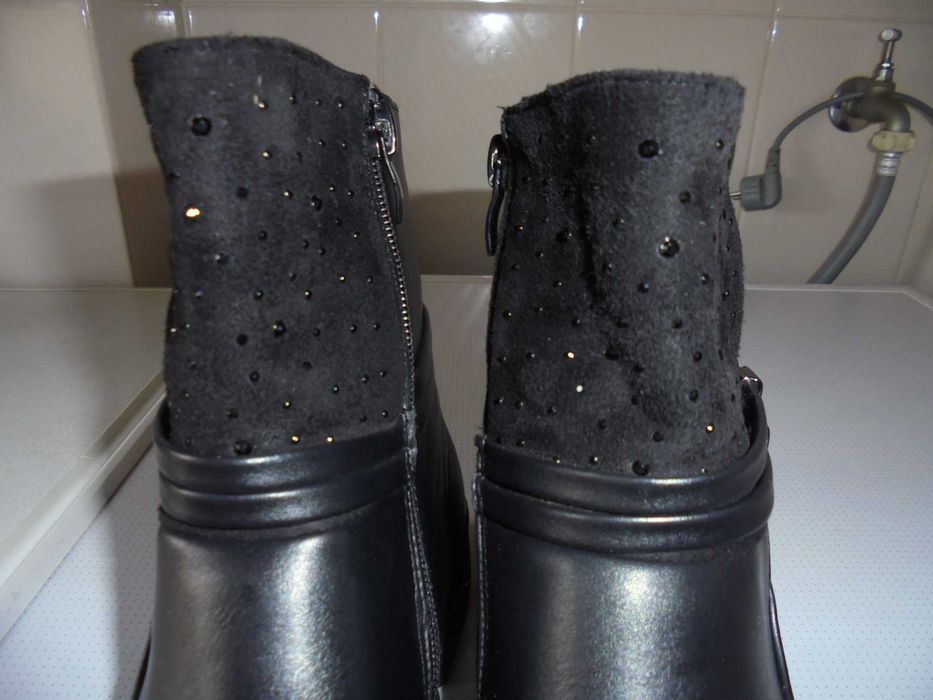 botas de senhora cor preto